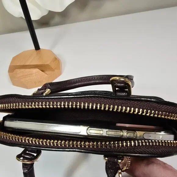 COACH Micro Mini Sierra Satchel Oxblood - Picture 8 of 8